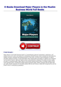 E-Books Major Players in the Muslim