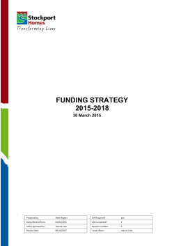 funding strategy 2015-2018