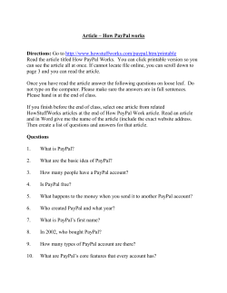 How PayPal Works
