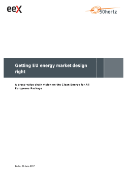 Getting EU energy market design right