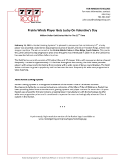 Prairie Winds Player Gets Lucky On Valentine`s Day