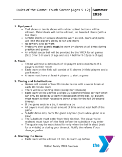 Rules of the Game: Youth Soccer (Ages 5-12)