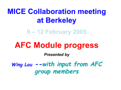 AFC module summary