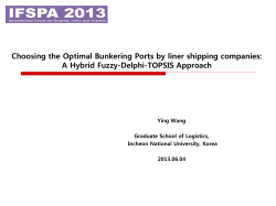 Choosing the Optimal Bunkering Ports by liner shipping
