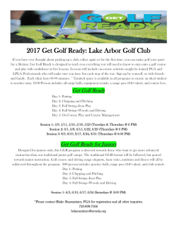 2017 Get Golf Ready: Lake Arbor Golf Club
