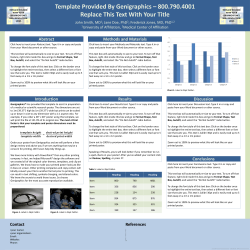 Genigraphics Research Poster Template 1m x 1m
