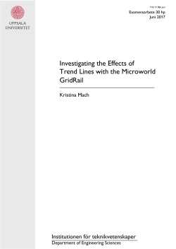 Investigating the Effects of Trend Lines with the Microworld