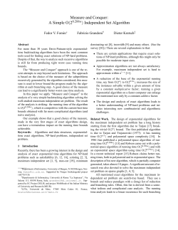 Independent Set Algorithm