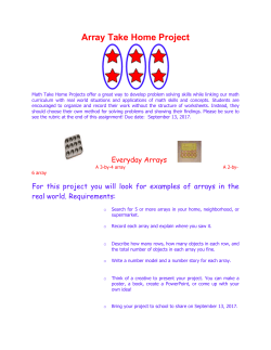 Array Take Home Project Math Take Home Projects offer a great
