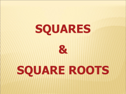 Square Roots