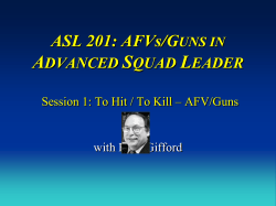 ASL 101: LEARNING ADVANCED SQUAD