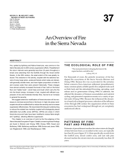 USGS DDS-43, An Overview of Fire in the Sierra Nevada