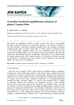 A doubly localized equilibrium solution of plane