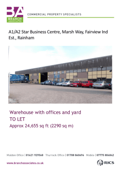 A1/A2 Star Business Centre, Marsh Way, Fairview Ind Est., Rainham