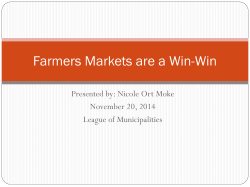 Farmers Markets are a Win-Win - New Jersey State League of