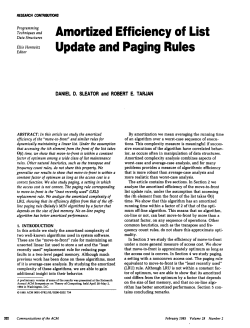 Amortized Efficiency Of List Update and Paging Rules