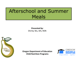 or SFSP - Partners for a Hunger