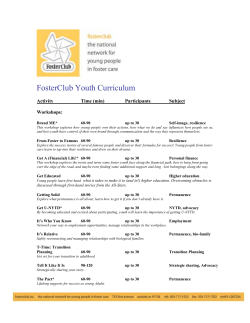 FosterClub Youth Curriculum 2014