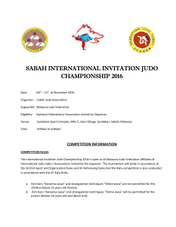 sabah international invitation judo championship 2016