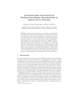 Constraint-based Local Search for Finding Node