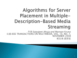 Algorithms for Server Placement in Multiple-Description