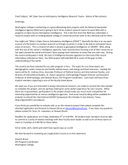 Email Subject: WC Open Source Anticipatory Intelligence Research