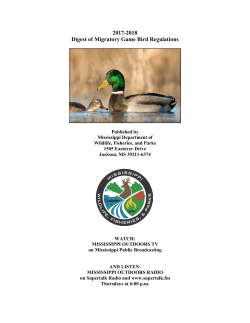2017-2018 Digest of Migratory Game Bird Regulations