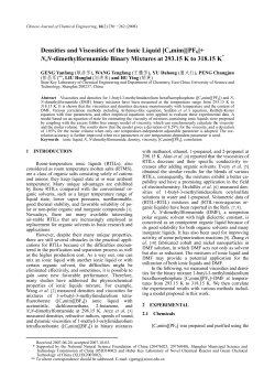 Densities and Viscosities of the Ionic Liquid [C4mim][PF6]+ N,N