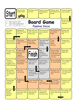 Passive Voice Board Game