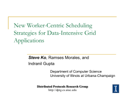New Worker-Centric Scheduling Strategies for Data