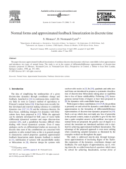 Normal forms and approximated feedback linearization in discrete time