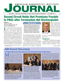 Second Circuit Holds that Premiums Payable to PBGC after