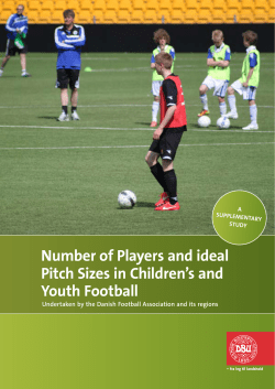 Number of Players and ideal Pitch Sizes in Children`s and