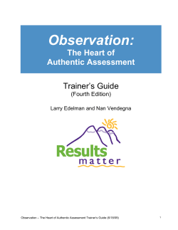 Observation - Colorado Department of Education