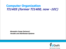 TI1400 Computer Organization at TU Delft