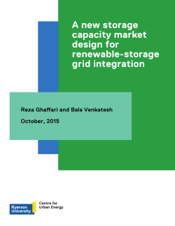 A new storage capacity market design for renewable