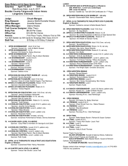 Easy Riders Horse Show