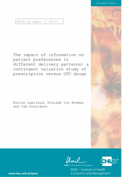 The impact of information on patient preferences in different