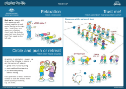 Trust me! Relaxation Circle and push or retreat