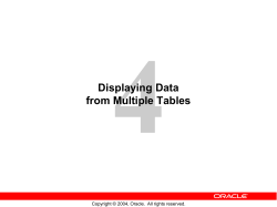 CROSS JOIN (operator )