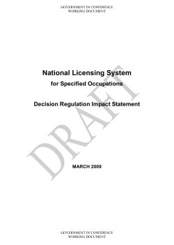 7 Key Features of the national licensing system