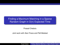 Finding a Maximum Matching in a Sparse Random Graph in O(n