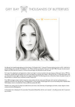 Gry Bay got her breakthrough playing one of the leads in &ldquo;Dr