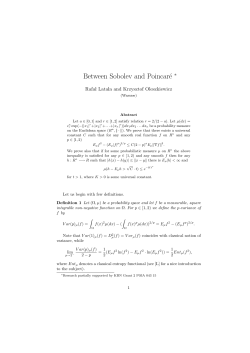 Between Sobolev and Poincar&eacute;