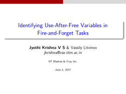 Identifying Use-After-Free Variables in Fire-and - Chapel