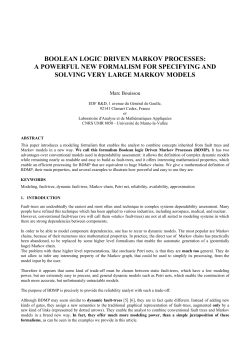 boolean logic driven markov processes: a