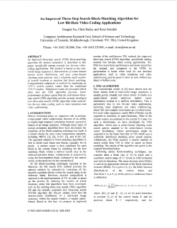 An Improved Three-Step Search Block