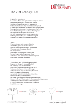 The 21st Century Flux What`s your English?