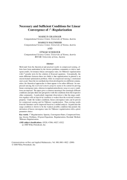 Necessary and Sufficient Conditions for Linear Convergence of l