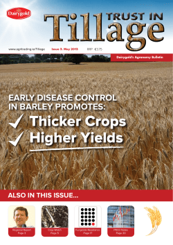 Thicker Crops Higher Yields